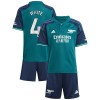 Officiële Voetbalshirt + Korte Broek Arsenal White 4 Derde 2023-24 - Kids